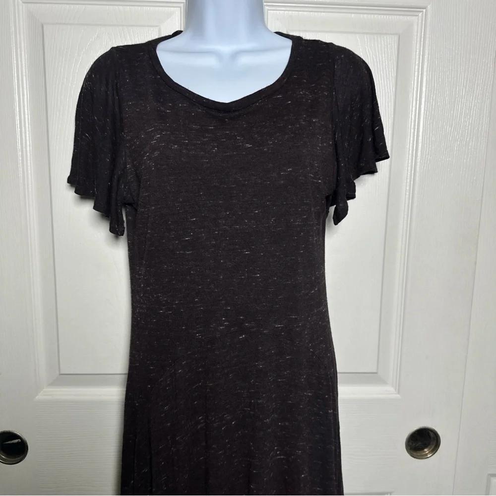 Dolan Anthropologie Women’s Small Melanie Maroon Sun Dress Asymmetrical Y2K Boho - Picture 4 of 15